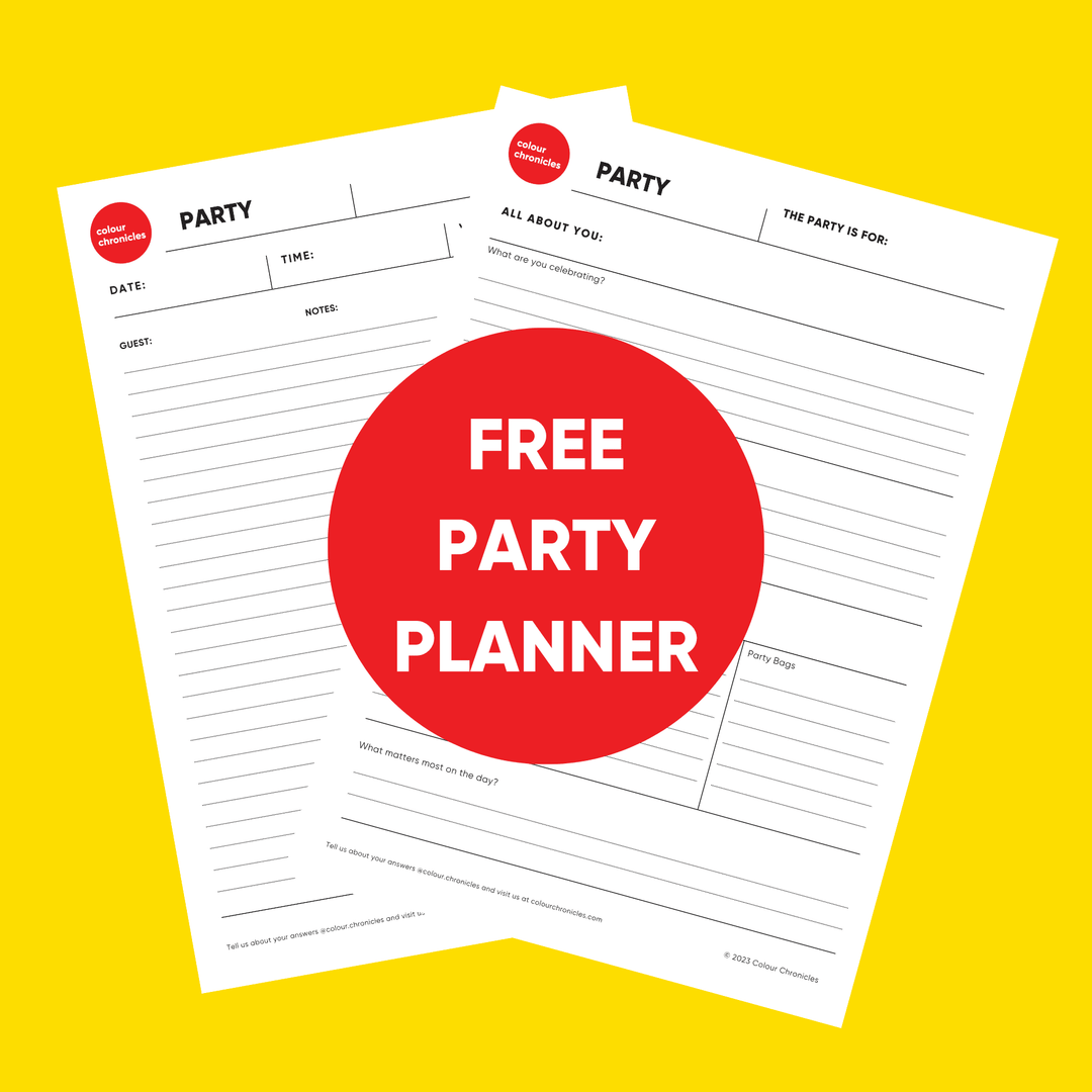 Party Planner FREE Digital Download - Colour Chronicles