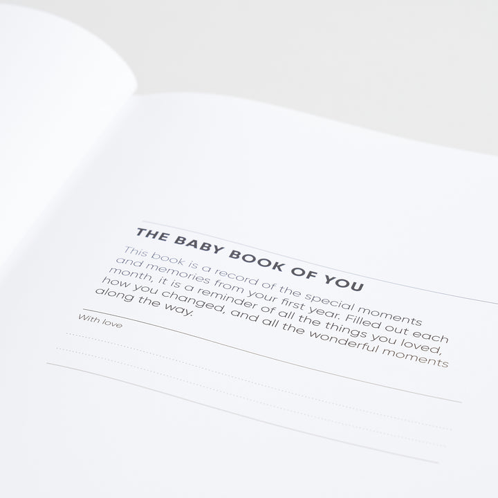 The Baby Book of You: record of your 1st year